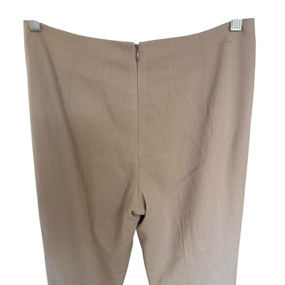 Marlowe Women's 100% Wool Pants Made In Italy Sz 6 Tan Quiet Luxury Minimalism - Picture 4 of 10